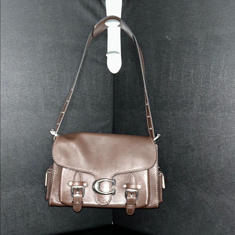 New Coach Western Tabby in Maple with Silver Hardware